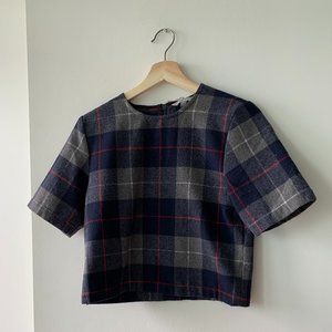 KENAR Blue Plaid Tshirt